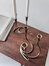 Load image into Gallery viewer, Danish Silver Candle Holders