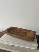 Load image into Gallery viewer, Hand Carved Primitive Wood Bowl