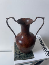 Load image into Gallery viewer, Metal Vase with Sculptural Handles