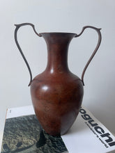Load image into Gallery viewer, Metal Vase with Sculptural Handles