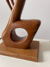 Load image into Gallery viewer, MCM Abstract Wood Sculpture