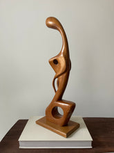 Load image into Gallery viewer, MCM Abstract Wood Sculpture