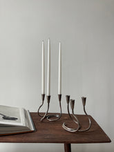 Load image into Gallery viewer, Danish Silver Candle Holders