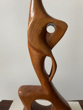 Load image into Gallery viewer, MCM Abstract Wood Sculpture