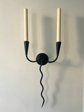 Load image into Gallery viewer, Iron Squiggle Wall Candelabra