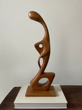 Load image into Gallery viewer, MCM Abstract Wood Sculpture