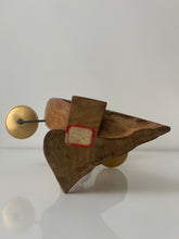 Load image into Gallery viewer, 1967 Sculptural Wood Candelabra