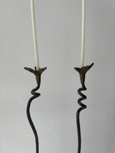 Load image into Gallery viewer, Tall Sculptural Wrought Iron Candle Holders