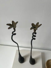 Load image into Gallery viewer, Tall Sculptural Wrought Iron Candle Holders