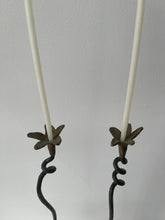 Load image into Gallery viewer, Tall Sculptural Wrought Iron Candle Holders