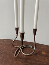 Load image into Gallery viewer, Danish Silver Candle Holders
