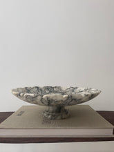 Load image into Gallery viewer, Italian Alabaster Scalloped Pedestal Bowl