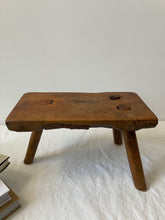 Load image into Gallery viewer, Three Legged Vintage Stool