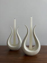 Load image into Gallery viewer, Mid Century Porcelain Candle Holders