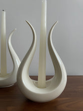 Load image into Gallery viewer, Mid Century Porcelain Candle Holders