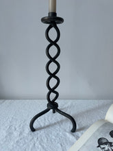 Load image into Gallery viewer, Large Wrought Iron Twisted Candle Holder