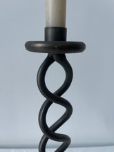 Load image into Gallery viewer, Large Wrought Iron Twisted Candle Holder