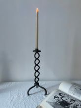Load image into Gallery viewer, Large Wrought Iron Twisted Candle Holder