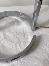 Load image into Gallery viewer, Chrome Table Lamp With Pleated Shade