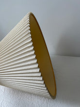 Load image into Gallery viewer, Chrome Table Lamp With Pleated Shade