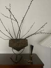 Load image into Gallery viewer, Ceramic Vase on Metal Stand