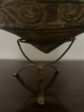 Load image into Gallery viewer, Ceramic Vase on Metal Stand