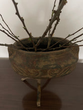 Load image into Gallery viewer, Ceramic Vase on Metal Stand