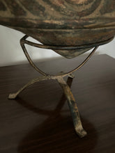 Load image into Gallery viewer, Ceramic Vase on Metal Stand