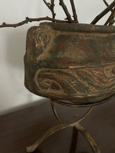 Load image into Gallery viewer, Ceramic Vase on Metal Stand