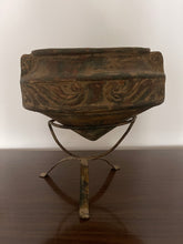 Load image into Gallery viewer, Ceramic Vase on Metal Stand