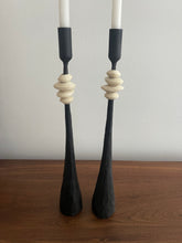 Load image into Gallery viewer, Wrought Iron Candle Holders with Neck Detail