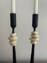 Load image into Gallery viewer, Wrought Iron Candle Holders with Neck Detail