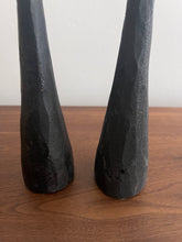 Load image into Gallery viewer, Wrought Iron Candle Holders with Neck Detail