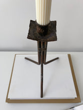 Load image into Gallery viewer, Brutalist Iron 3 Legged Candle Holders
