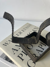 Load image into Gallery viewer, Hand Forged Wrought Iron Swirl Candle Holder