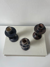 Load image into Gallery viewer, Hand Carved Abstract Soapstone Candle Holders