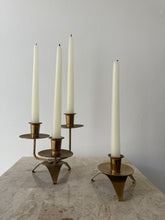 Load image into Gallery viewer, Mid Century Brass Candelabra