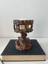 Load image into Gallery viewer, Brutalist Footed Candle Holder