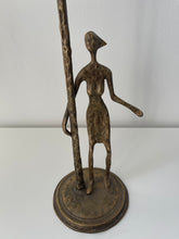 Load image into Gallery viewer, Brutalist Bronze Female Form Candlestick