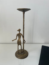 Load image into Gallery viewer, Brutalist Bronze Female Form Candlestick