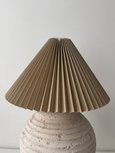 Load image into Gallery viewer, Large Ribbed Plaster Table Lamp