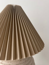 Load image into Gallery viewer, Large Ribbed Plaster Table Lamp