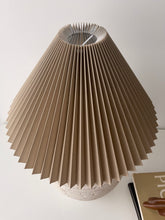 Load image into Gallery viewer, Large Ribbed Plaster Table Lamp