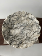 Load image into Gallery viewer, Italian Alabaster Scalloped Pedestal Bowl