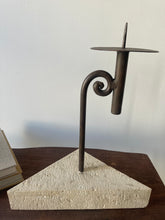Load image into Gallery viewer, Sculptural Wrought Iron Candle Holder