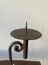 Load image into Gallery viewer, Sculptural Wrought Iron Candle Holder