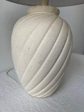 Load image into Gallery viewer, Large Plaster Swirl Table Lamp