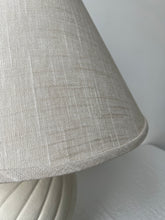 Load image into Gallery viewer, Large Plaster Swirl Table Lamp