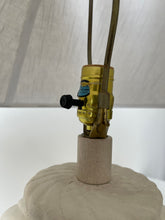 Load image into Gallery viewer, Large Plaster Swirl Table Lamp