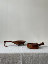 Load image into Gallery viewer, Footed Wooden Bowl with Handle